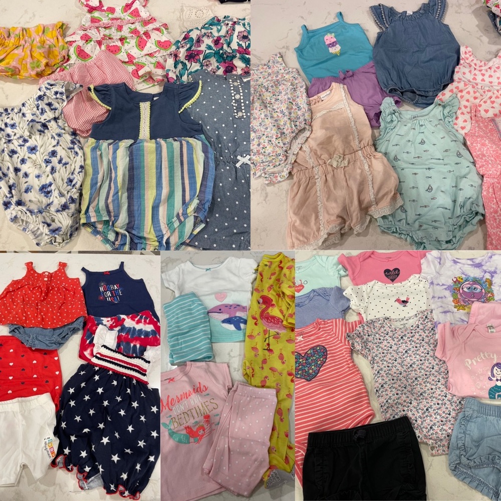 12m baby girl summer clothes bundle